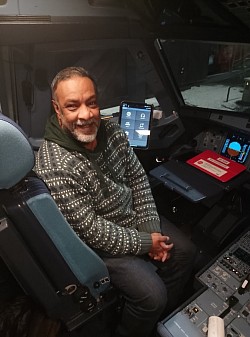 i  cockpittet på en a320 neo